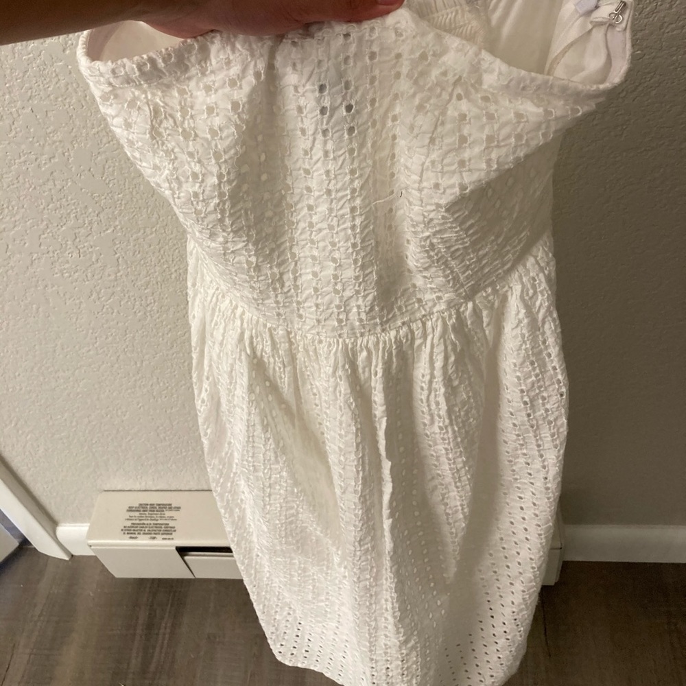 White Strapless Dress